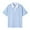 Light Blue, variant on Hvyesh Women's Short Sleeve Golf Shirt Summer Button Up Solid Tshirt 2025 Loose Cotton Top for Teen Girls Campañas de enero