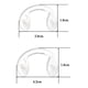 thumbnail image 5 of Jumpingount Almohadillas de silicona impermeables para anteojos, almohadillas transparentes para la nariz, accesorios para gafas de sol delgadas Lentes Trompeta 2.8cm Jumpingount AP007678-02, 5 of 6