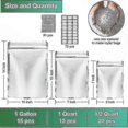 thumbnail image 5 of 50-Pack Resealable Mylar Bags with Oxygen Absorbers for Storing Grains and Nuts, 5 of 5