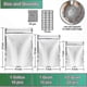 thumbnail image 5 of 50-Pack Resealable Mylar Bags with Oxygen Absorbers for Storing Grains and Nuts, 5 of 5