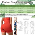 thumbnail image 3 of Gibobby Shorts Yoga Cintura Slim Yoga Leggings Medias Pantalones casuales Running Mujer Fitness Elástico Pantalones de yoga de alta(Rojo, S), 3 of 5