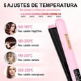 thumbnail image 2 of Bomidi Plancha Para Cabello Profesional, Planchas De Cabello Y Rizador Con Pantalla Lcd, 4 Temperatura Adjustable, Plancha De Cerámica 2 En1, Herramientas De Cabello Para Mujeres Rosa (Rosa), 2 of 5