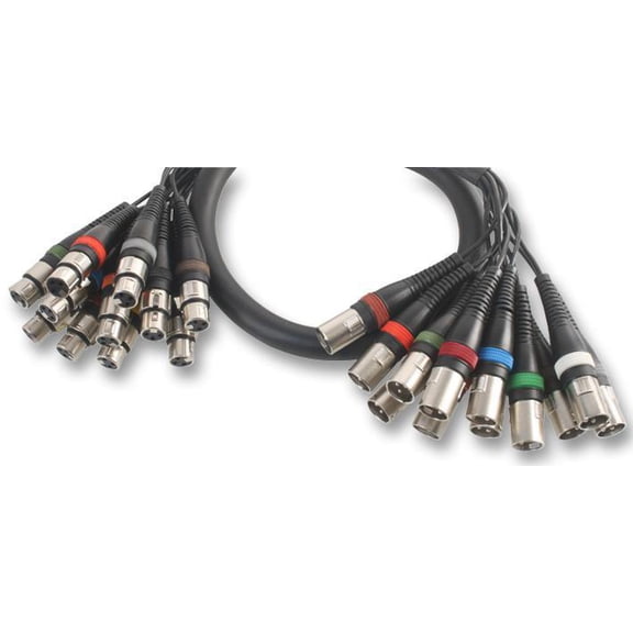 PULSE - 12 Way XLR Male to Female Loom, 10m Black