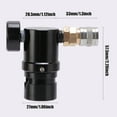 thumbnail image 4 of Regulador De CO2 De Actualización Rápida, G1/2-14 Mini Regulador De CO2 Ajustable Eficiente De 20 Psi-200 Psi Que Responde A La Reparación, 4 of 7