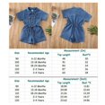 thumbnail image 4 of Combinaison Courte en Denim pour Bébé Fille et Tout-Petit, Tenue Décontractée, 4 of 4