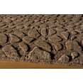 thumbnail image 2 of Momeni Gramercy Solid Print Modern Contemporary Area Rugs, Brown, 2 of 2