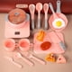 thumbnail image 4 of Juego de cocina de simulación Juego de simulación Juego educativo Juego de rol de comida Juego Juguete para regalo de Navidad Regalo 20 piezas rosa 20pcs rosa Sunnimix Playset Pretend Play, 4 of 6