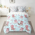 thumbnail image 2 of Erosebridal Western Cowgirl Boots Bed in a Bag King Size,Pink Ribbon Bowtie Bed Set,Daisy Stars Print Bedding King Size,Breathable Bedroom Decor Reversible,7 Pieces, 2 of 6