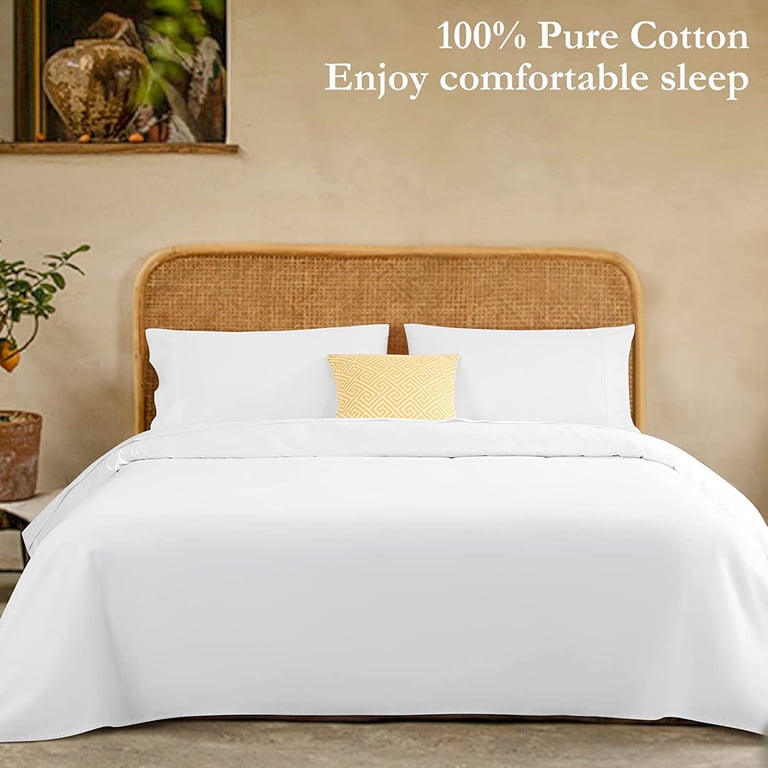 LBRO2M 100% Egyptian Cotton 1000 Thread Count King Sheet Set - 4 Piece, 16" Deep Pocket, All Season