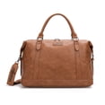 thumbnail image 5 of Wrangler Duffel Bag Large Travel Weekender Bag for Women Waterproof Carry on Overnight Bag for Gym,Trips,Weekends, Brown, 5 of 7