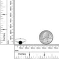 thumbnail image 3 of Gem Stone King 10K White Gold Black Diamond White Created Sapphire and White Diamond Accent 3-Stone Engagement Ring for Women (1.20 Cttw, Round 6MM, Gemstone April Birthstone, Size 8.5), 3 of 5
