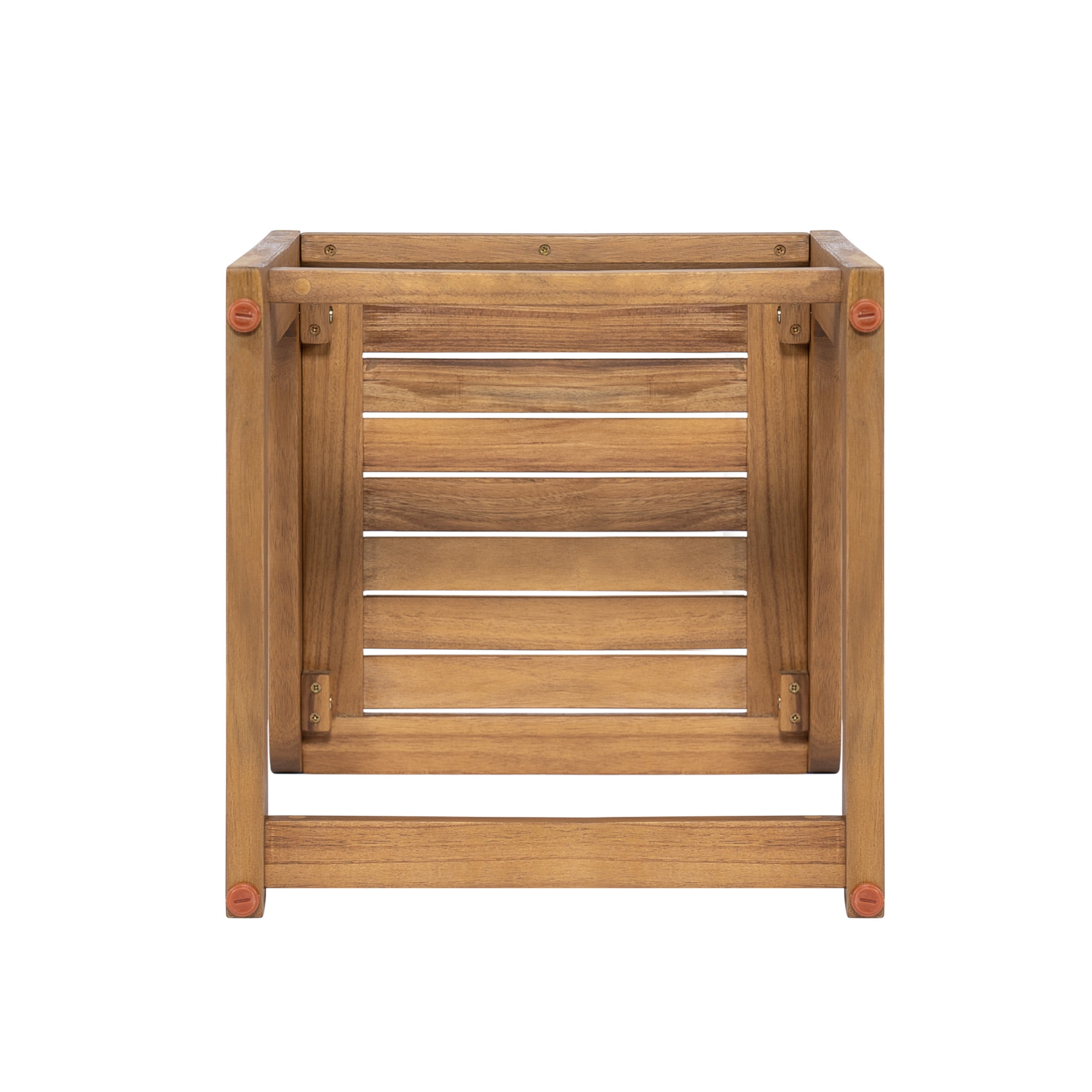 Christopher Knight Home Modern Outdoor C-Shaped Side Table, Solid Acacia Wood Sofa Snack Table, Natural Finish