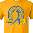 thumbnail image 4 of Inktastic 3-21 World Down Syndrome Day Blue and Yellow Rainbow Ribbon T-Shirt, 4 of 5