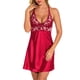thumbnail image 3 of Conjunto de lencería Lady Clothing Deep V camisón ropa de dormir disfraces Tmvgtek para mujer Vino rojo T L, 3 of 4