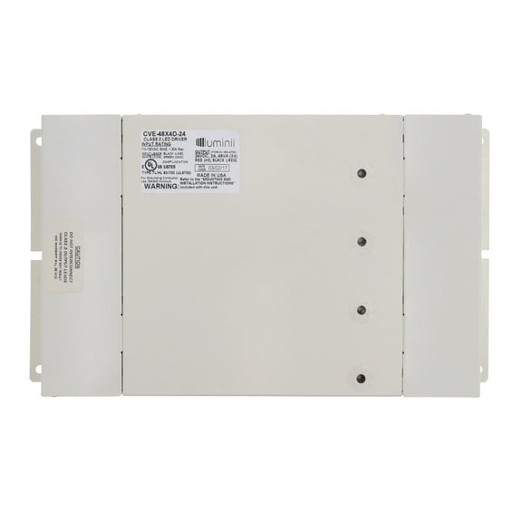 Luminii CVE-48X4D-24 Remote Dimmable LED Driver, 120V, 24VDC, 2A, 384W