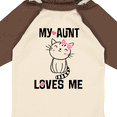 thumbnail image 4 of Inktastic My Aunt Loves Me Kitty Girls Long Sleeve Baby Bodysuit, 4 of 5
