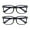 Black X 2, variant on Blue Light Blocking Glasses for Screen Time, Anti Eye Strain Computer Glasses with UV Protection, Lightweight Non-Prescription Eyewear for Men and Women