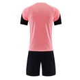 thumbnail image 5 of Bixock Toddler Boys Casual Shorts Set,Kids Summer Outfit Set,Unisex Soccer Training Uniform Mesh Breathable Short Sleeve Crew Neck Top Matching Shorts 2 Piece Active Set for 4-15 Years Kids Clothings, 5 of 5