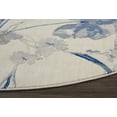 thumbnail image 4 of Nourison Somerset Floral Ivory/Blue 7'9" x Round Area Rug, (8 Round), 4 of 7