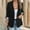 Black, variant on Dolkfu 3/4 Sleeve Womens Fall&Winter Jackets Red Collared Button Retro Suit Solid Refined Modern Jackets Red,S