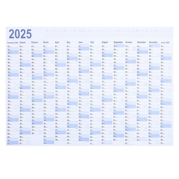 HERFIER Wall Hanging Calendar Set - Schedule Planner, Agenda Organizer, Paper Calendar 29.16x20.63in for Home and Office