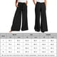 thumbnail image 2 of Pantalones Anchos Pantalones largos informales de pierna ancha con cordones para mujer, pantalones largos de verano a la moda (negro XL) Kuymtek para Mujer Negro T S, 2 of 6