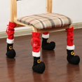 thumbnail image 2 of Muebles de Navidad Cubierta de la Pierna de la Silla Protectores de Piso Pies de Navidad Decoración de la de Santa Mesa Pierna Silla Pie Cubre, 2 of 5