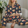 thumbnail image 6 of Sigee Holiday Gingerbreads for Women’s Pajama Sets Long-Sleeved Pjs Sets for Women 2 piece Sleepwear-Large, 6 of 7