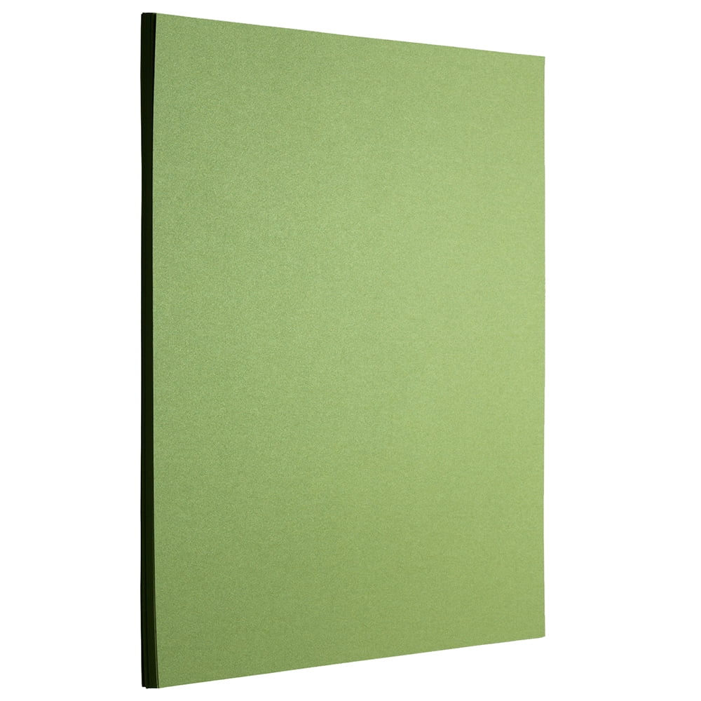 JAM Paper Metallic Paper, 8.5 x 11, 32lb Lime Green, 25/Pack