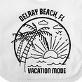 thumbnail image 4 of Inktastic Summer Vacation Mode Delray Beach Florida Boys or Girls Baby Bib, 4 of 4