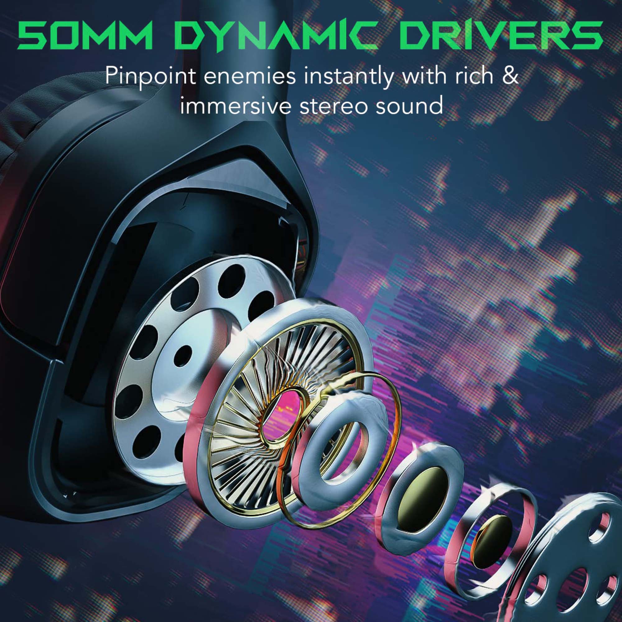Seenda Wireless Gaming Headset, 7.1 Surround Sound, Multi-Platform photo 5