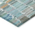 thumbnail image 3 of Addison Rugs Chantille Indoor/Outdoor Transitional Abstract Teal Machine Washable Rectangle Rug, 3' x 5', 3 of 8
