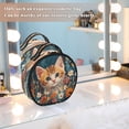 thumbnail image 7 of BZSMCE Makeup Bag Large Travel Cosmetic Bag with Adjustable Dividers Fashion Floral Curiosity Printed, 7 of 7