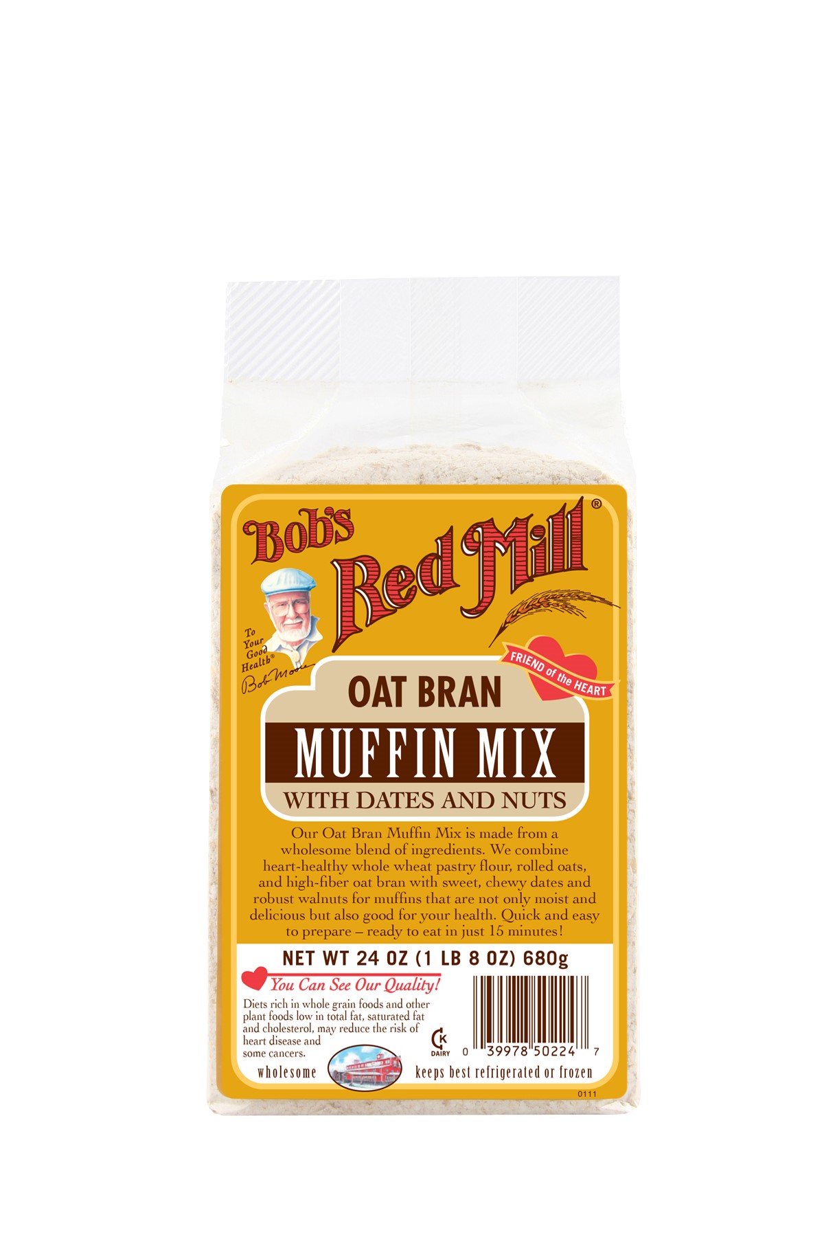 Bob's Red Mill Muffin Mix Oat Bran and Date Nut 24 oz by Bob'S Red Mill