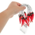 thumbnail image 4 of Guirnalda de luces de chile con 20 LED, funciona con pilas, ideal para decorar patios, vallas, terrazas, balcones y camping (Rojo), 4 of 8