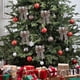 thumbnail image 1 of Lazos para árbol de Navidad | Lazos decorativos para envolver regalos | Paquete de 5 lazos de terciopelo para decoración navideña | Adornos para la cima del árbol, guirnaldas, coronas y repisas, 1 of 6