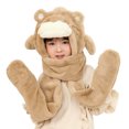 thumbnail image 2 of Winter Kids Warm Cat Animal Hats Knitted Coif Hood Scarf Beanies for Autumn Winter, 2 of 8