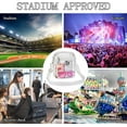 thumbnail image 2 of Lohol Clear Purse Stadium Approved CrossBody Bag for Men and Women White-Large, 2 of 7