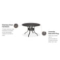 thumbnail image 4 of Capri Charcoal Outdoor Dining Table, 4 of 5