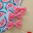 thumbnail image 5 of Bagilaanoe Toddler Baby Girls One-Piece Swimsuit Watermelon Print Sleeveless Print Swimwear 6M 12M 18M 24M 3T 4T Kids Bathing Suit Beachwear, 5 of 7