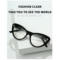 thumbnail image 3 of Newliyin Photochromic Reading Glasses with Blue Light Blocking Cat Eye Frames for Women , Reader Glasses for Computer, Black, 1.0x, 3 of 12