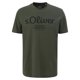 thumbnail image 3 of s.Oliver Camiseta para hombre, pack de 4 - básica, estampado logo, cuello redondo, algodón Azul/verde oscuro/gris oscuro/negro S (Small), 3 of 5