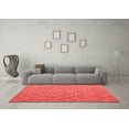 thumbnail image 3 of Ahgly Company Indoor Square Abstract Red Modern Area Rugs, 7' Square, 3 of 4