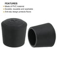 thumbnail image 4 of Uxcell 8Pcs Chair Leg Tips Caps, 13/16" Non-Slip Feet End Caps Cover, Arc Chair Leg Floor Protectors, Black, 4 of 7