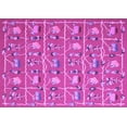 thumbnail image 1 of Ahgly Company Indoor Rectangle Abstract Purple Contemporary Area Rugs, 2' x 5', 1 of 4