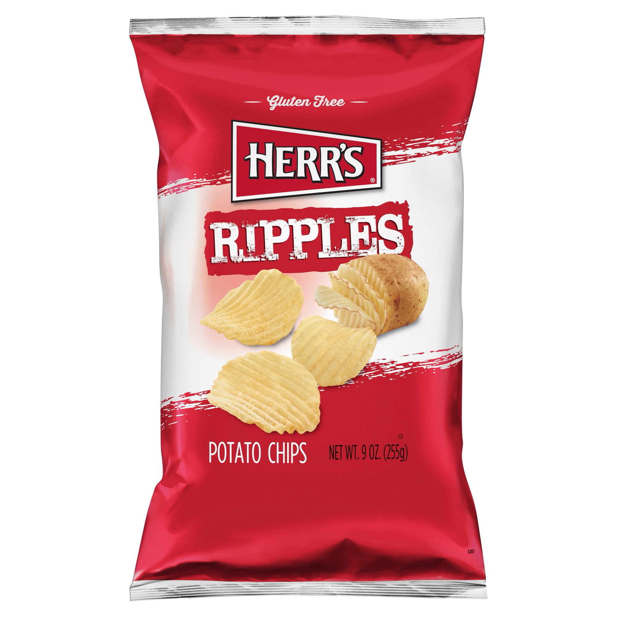 Herr's Ripples Potato Chips, 3Pack 9 oz. Bags