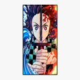 thumbnail image 1 of Anime Japonés Demon Slayer Toalla De Baño Kimetsu no Yaiba Tanjirou Nezuko Rengoku Impreso Playa Para Adultos Niños Cara huangjie unisex, 1 of 2
