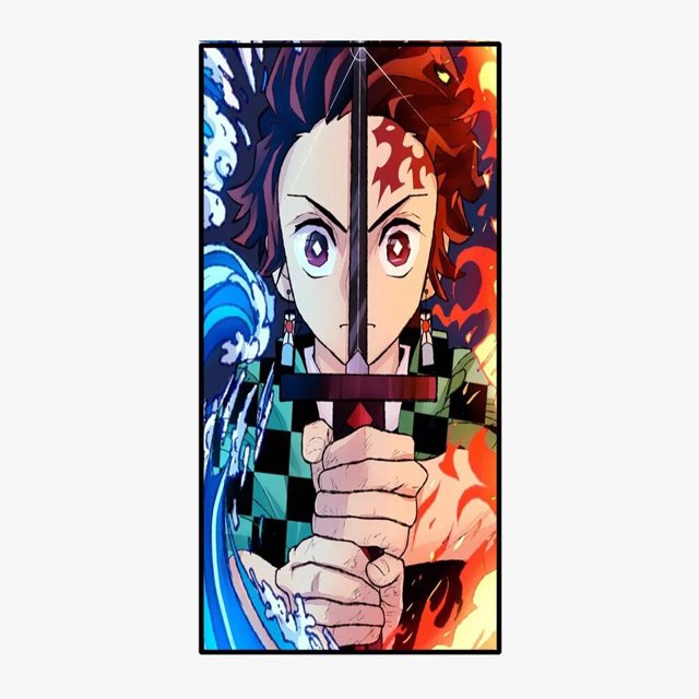 Anime Japonés Demon Slayer Toalla De Baño Kimetsu no Yaiba Tanjirou Nezuko Rengoku Impreso Playa Para Adultos Niños Cara huangjie unisex