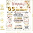 thumbnail image 5 of 85th Birthday Gifts Blanket, 85th Birthday Gifts for Women, 85th Birthday Decorations for Women, Gifts for 85 Year Old Woman, 85th Birthday Gift Ideas for Mom Wife Sister Grandmother (50" X 60"), 5 of 6