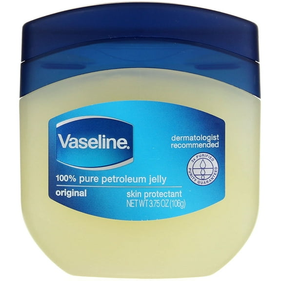 Vaseline 100% Pure Petroleum Jelly Skin Protectant 3.75 oz (Pack of 6)